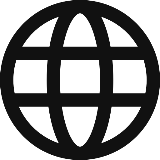 glob Generic black outline ikona
