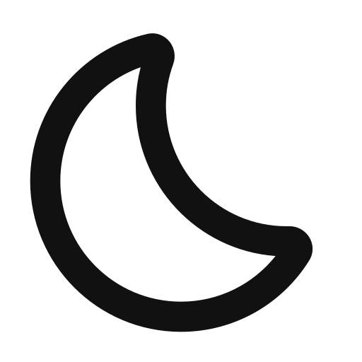 ナイトモード Generic black outline icon