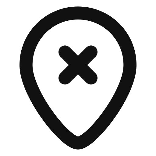 Pin Generic black outline icon