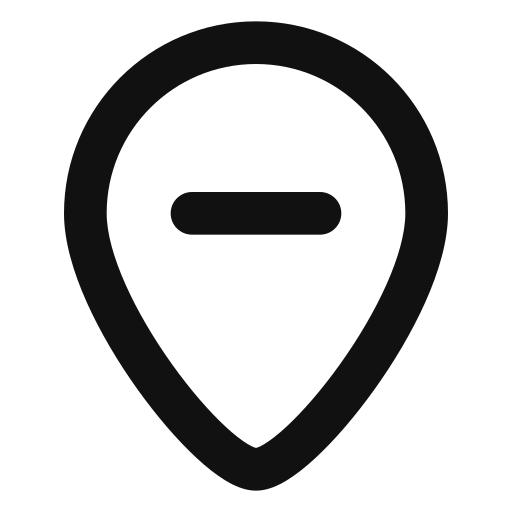 Pin Generic black outline icon