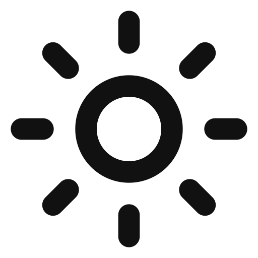 słońce Generic black outline ikona