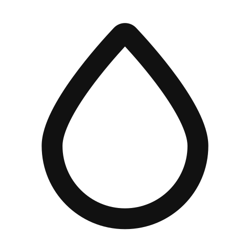 waterdruppel Generic black outline icoon