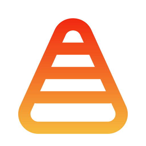 Traffic cone Generic gradient outline icon