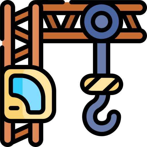 Монтажный кран Kawaii Lineal color иконка