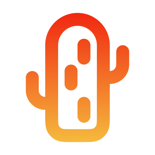 cactus Generic gradient outline icono
