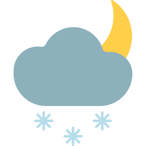 chmura-księżyc Generic color fill ikona