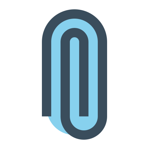Paperclip Generic color lineal-color icon