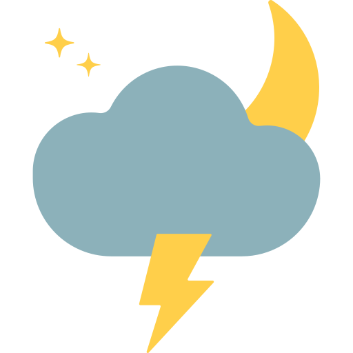 chmura-księżyc Generic color fill ikona