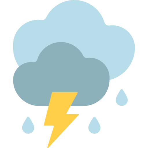 chmura-deszcz Generic color fill ikona