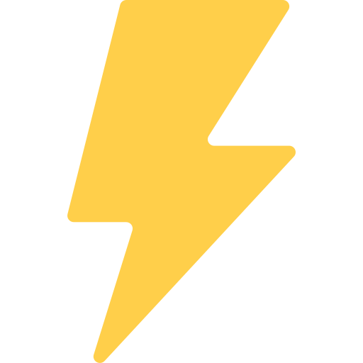 Thunderbolt Generic color fill icon