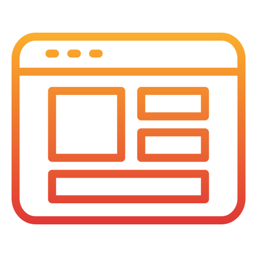 Layout Generic gradient outline icon