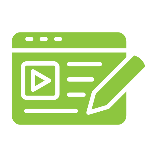 Video advertising Generic color fill icon