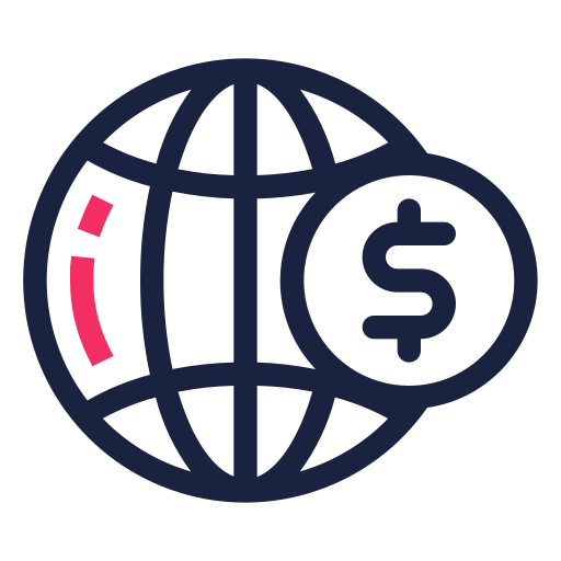 dinero mundial Generic outline icono