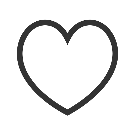 cuore Generic black outline icona