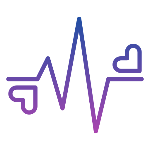 Частота сердцебиения Generic gradient outline иконка