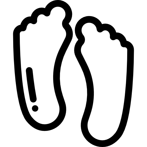 piedi  icona