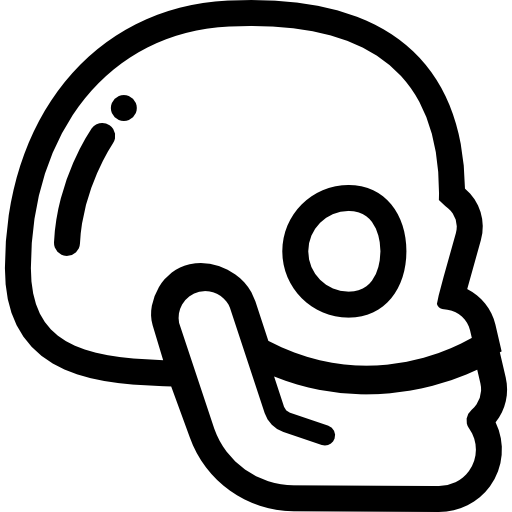 crânio humano  Ícone