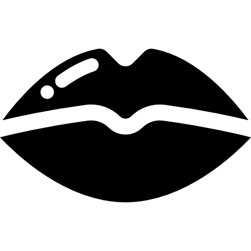 lèvres féminines  Icône