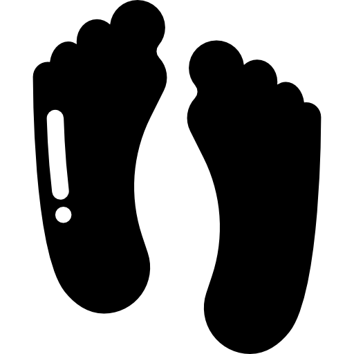 pieds humains  Icône