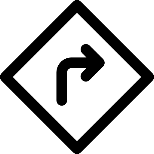 Directions Basic Rounded Lineal icon