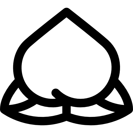 중국 매실 Curved Lineal icon