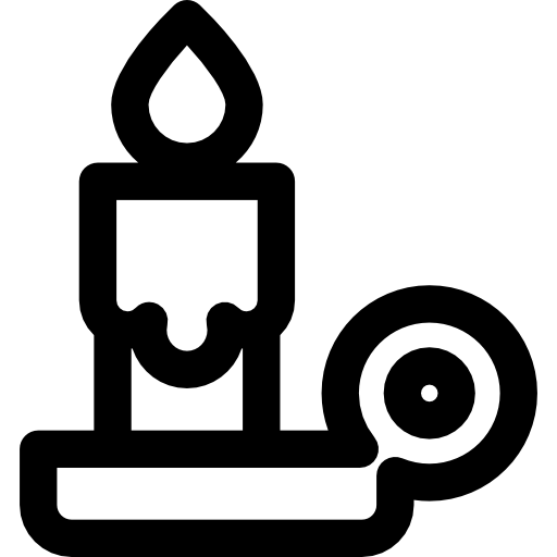 świeca Curved Lineal ikona
