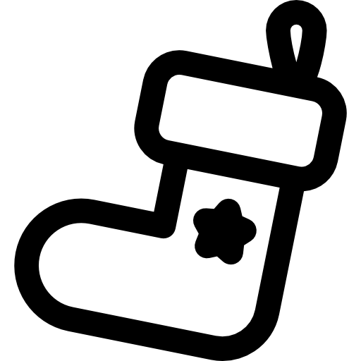クリスマスソックス Curved Lineal icon