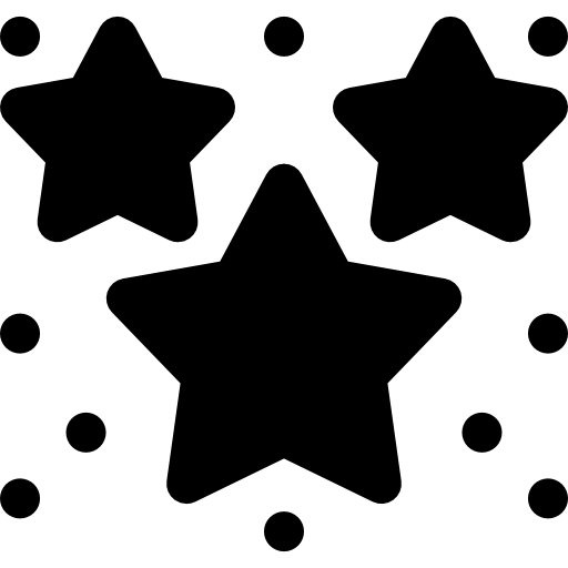 Stars Curved Fill icon