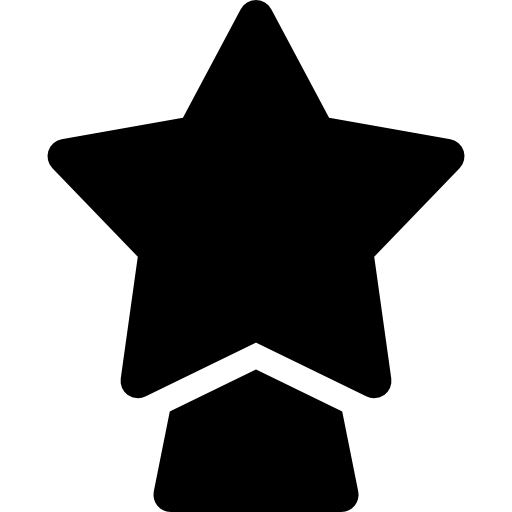 Christmas Star Curved Fill icon