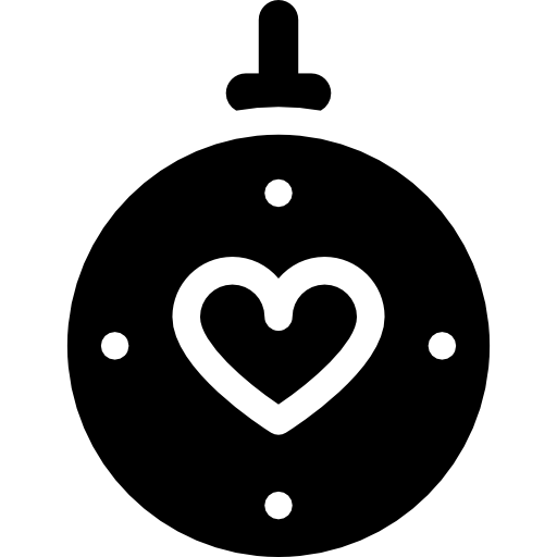 クリスマスボール Curved Fill icon