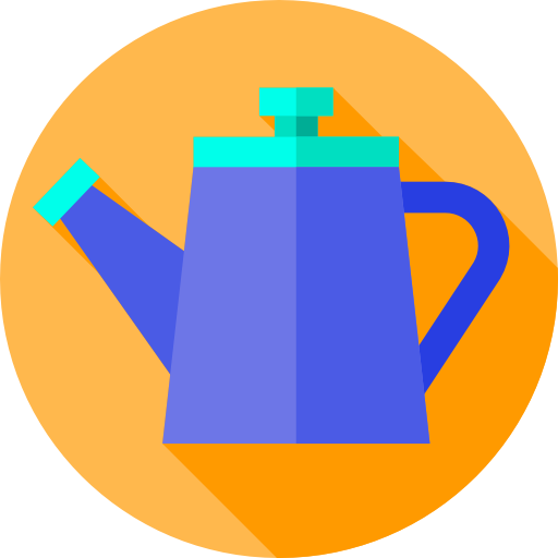 Watering can Flat Circular Flat icon