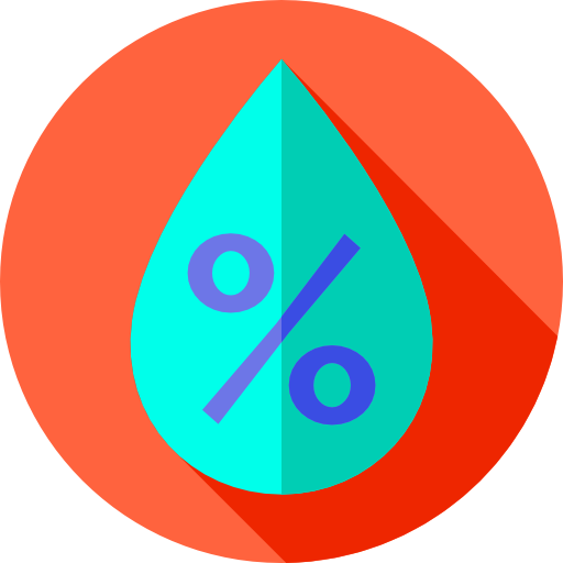 水を節約する Flat Circular Flat icon