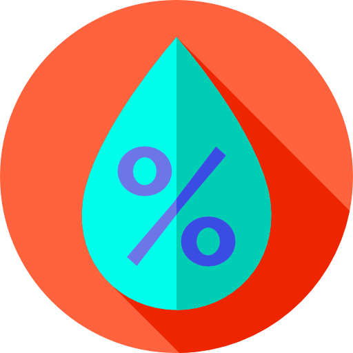 Save water Flat Circular Flat icon