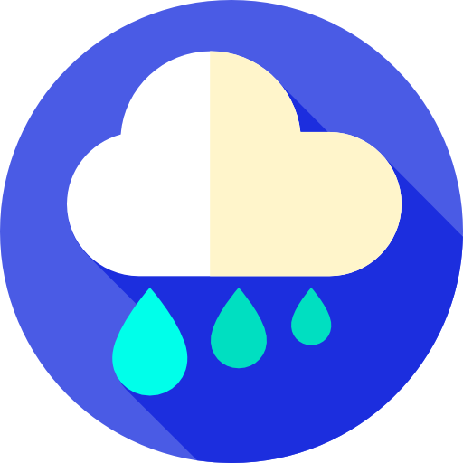 Дождь Flat Circular Flat иконка