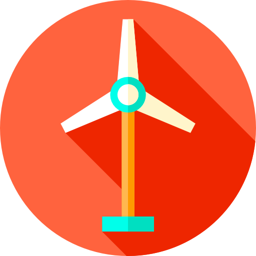 風車 Flat Circular Flat icon