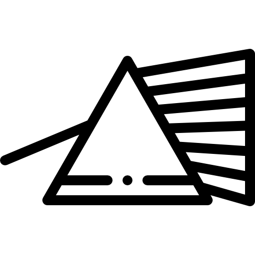 プリズム Detailed Rounded Lineal icon