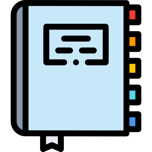 Diary Detailed Rounded Lineal color icon