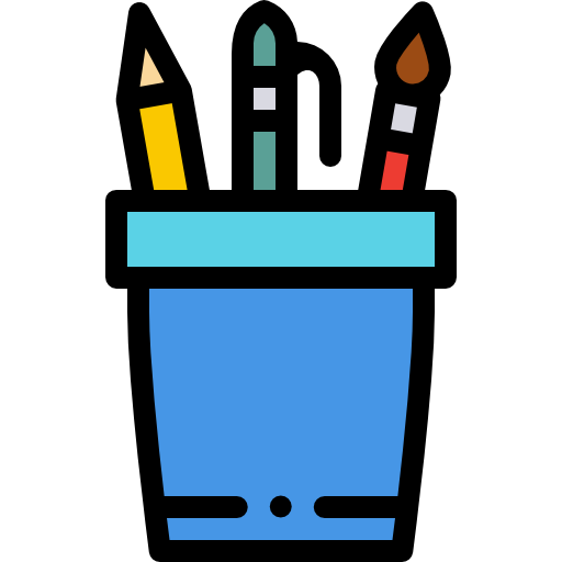 Pencil Detailed Rounded Lineal color icon