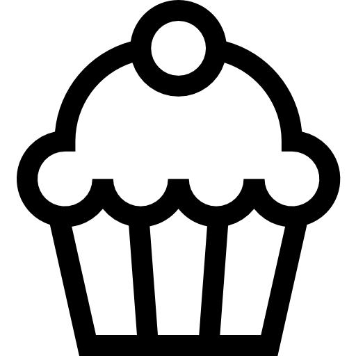 muffinka Basic Straight Lineal ikona