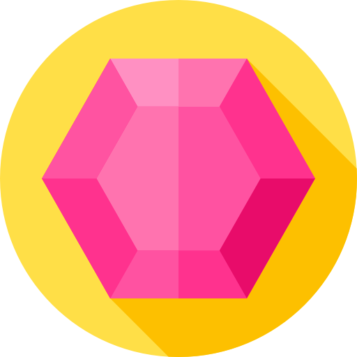 Ruby Flat Circular Flat icon