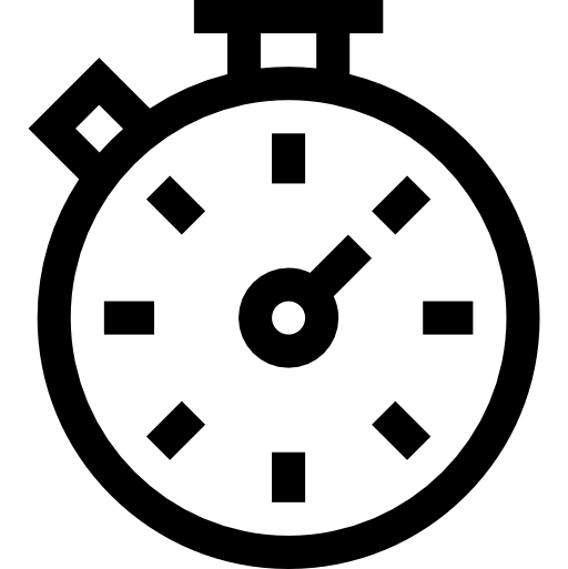 stopwatch Basic Straight Lineal icoon