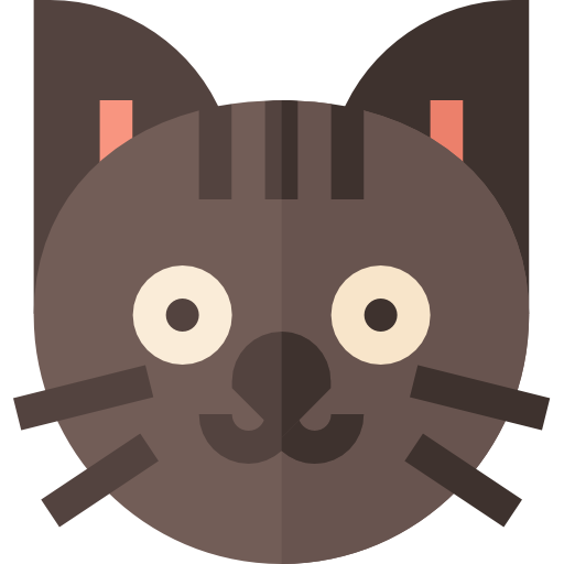 猫 Basic Straight Flat icon