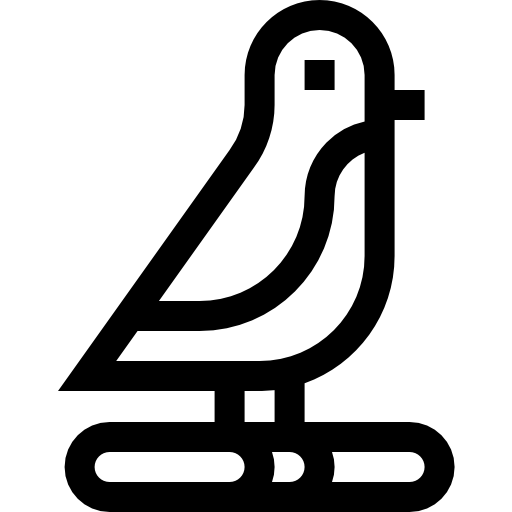 ptak Basic Straight Lineal ikona