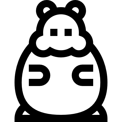 chomik Basic Straight Lineal ikona