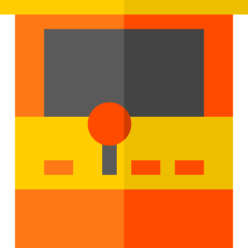 Arcade machine Basic Straight Flat icon