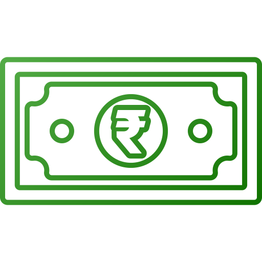 Rupee Generic gradient outline icon