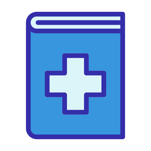 książka medyczna Generic color lineal-color ikona