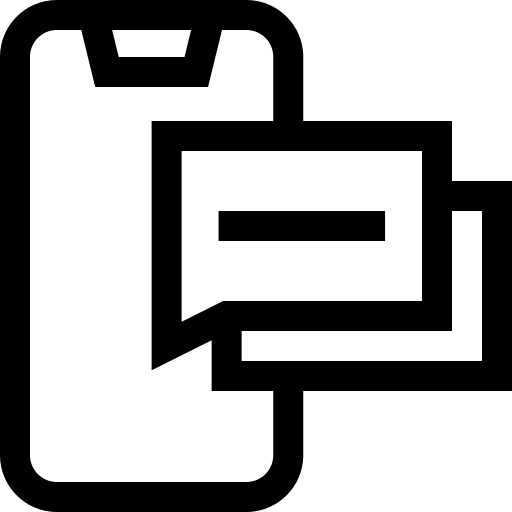 messaggi Basic Straight Lineal icona