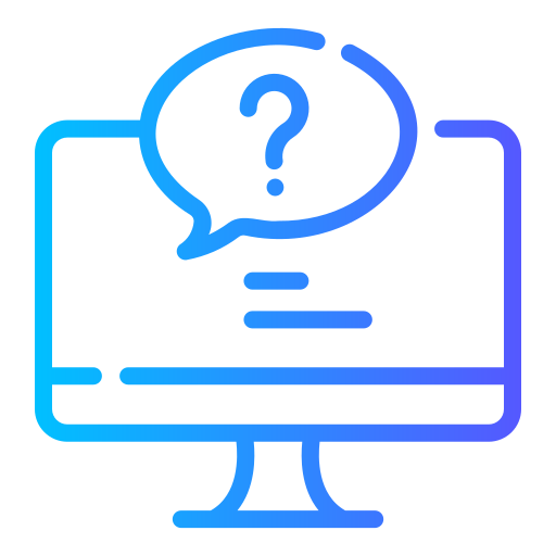 Question sign Generic gradient outline icon