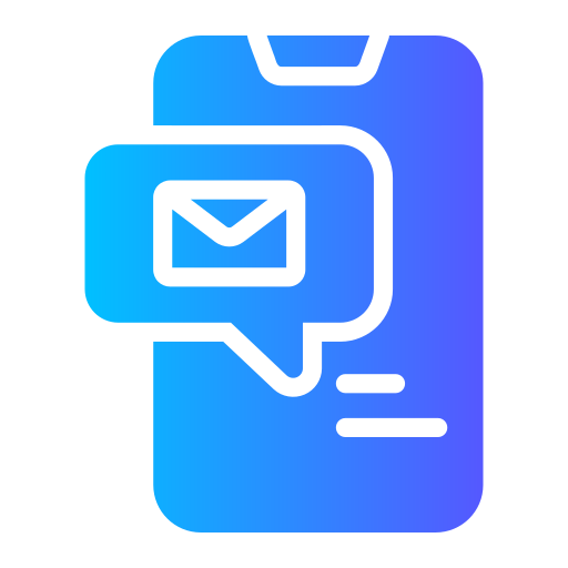 New message Generic gradient fill icon